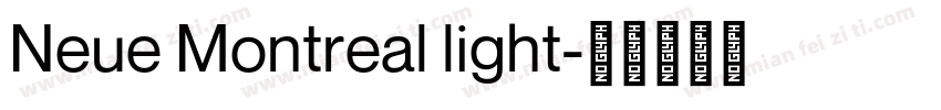 Neue Montreal light字体转换